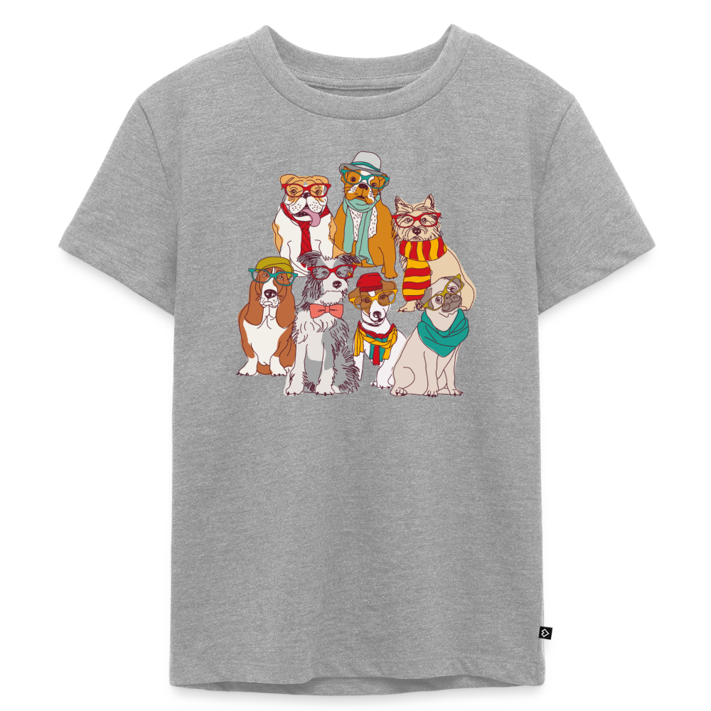 Premium dogs of life t-shirt - heather grey