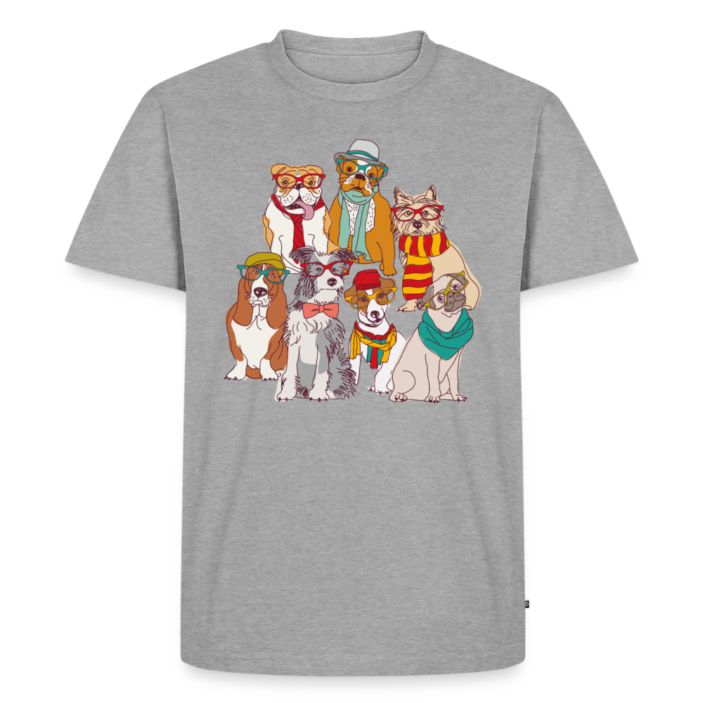 Premium dogs of life t-shirt - heather grey