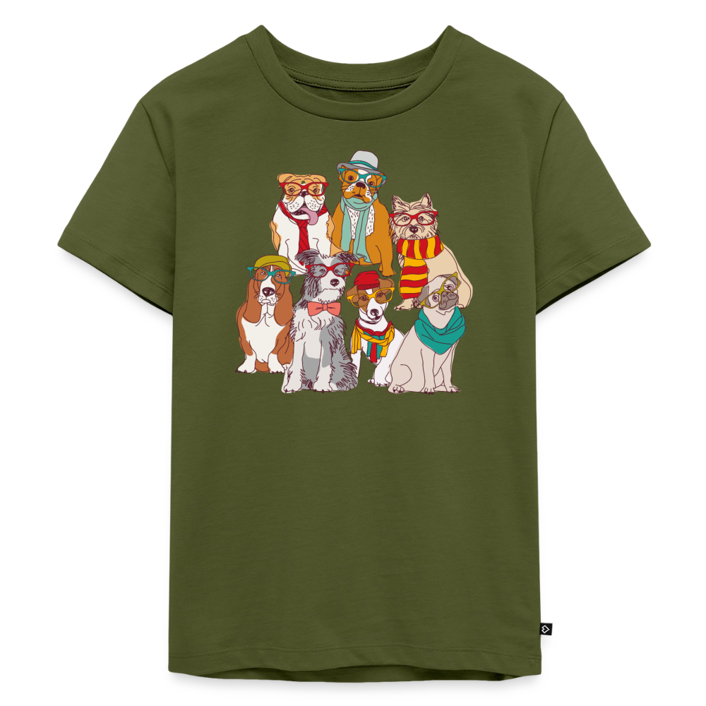 Premium dogs of life t-shirt - khaki
