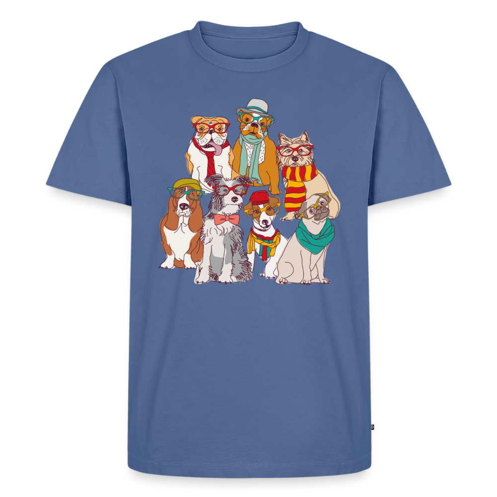 Premium dogs of life t-shirt - stone blue