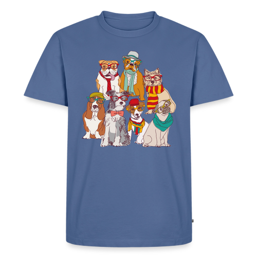 Premium dogs of life t-shirt - stone blue