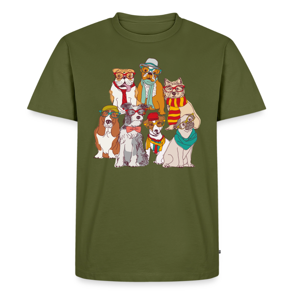 Premium dogs of life t-shirt - khaki