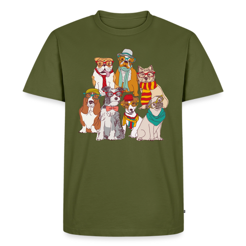 Premium dogs of life t-shirt - khaki