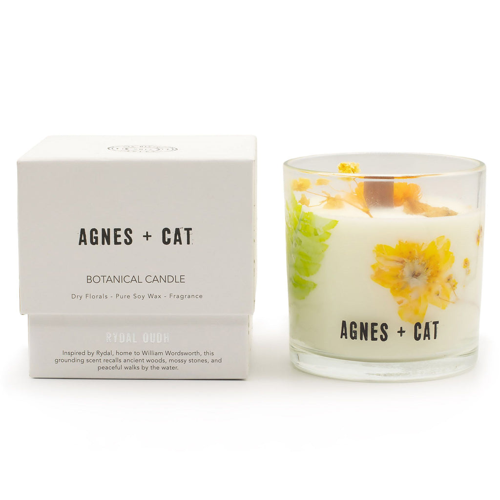 70h Agnes + Cat Botanical Soy Wax Candle - Rydal Oudh