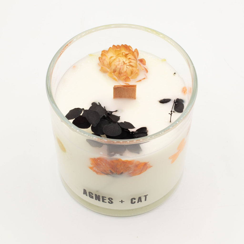 70h Agnes + Cat Botanical Soy Wax Candle - Lakeland Mocha