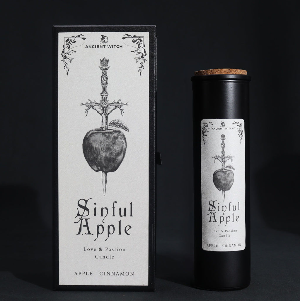Apple & Cinnamon - Ancient Witch Purification Candles - Sinful Apple