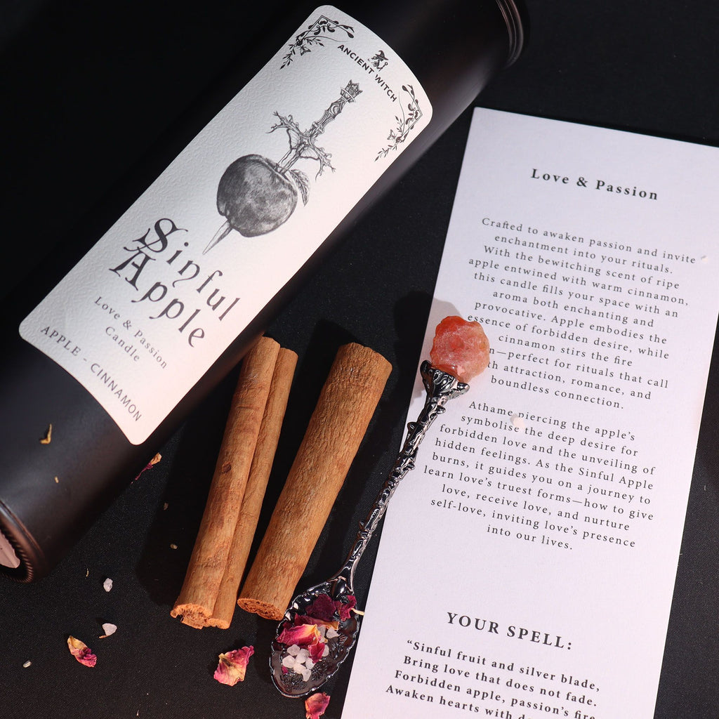 Apple & Cinnamon - Ancient Witch Purification Candles - Sinful Apple