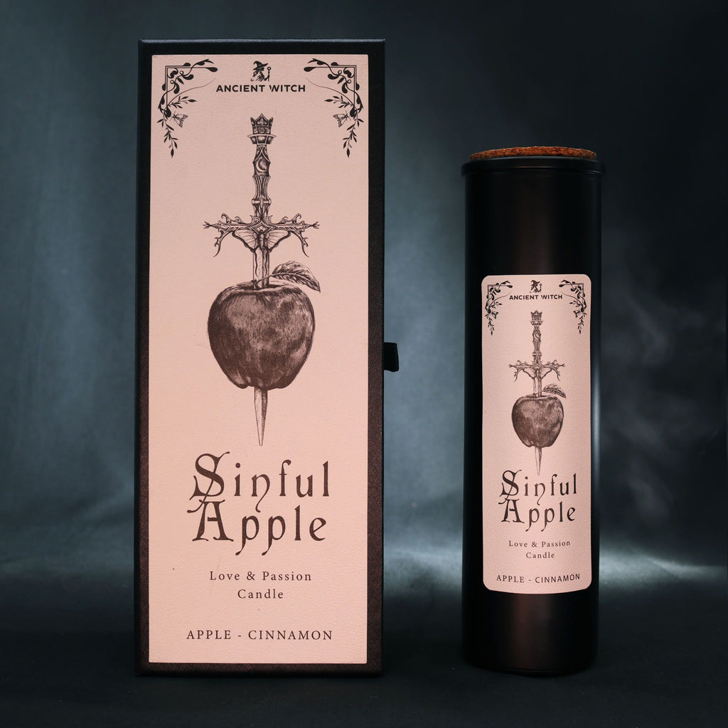 Apple & Cinnamon - Ancient Witch Purification Candles - Sinful Apple