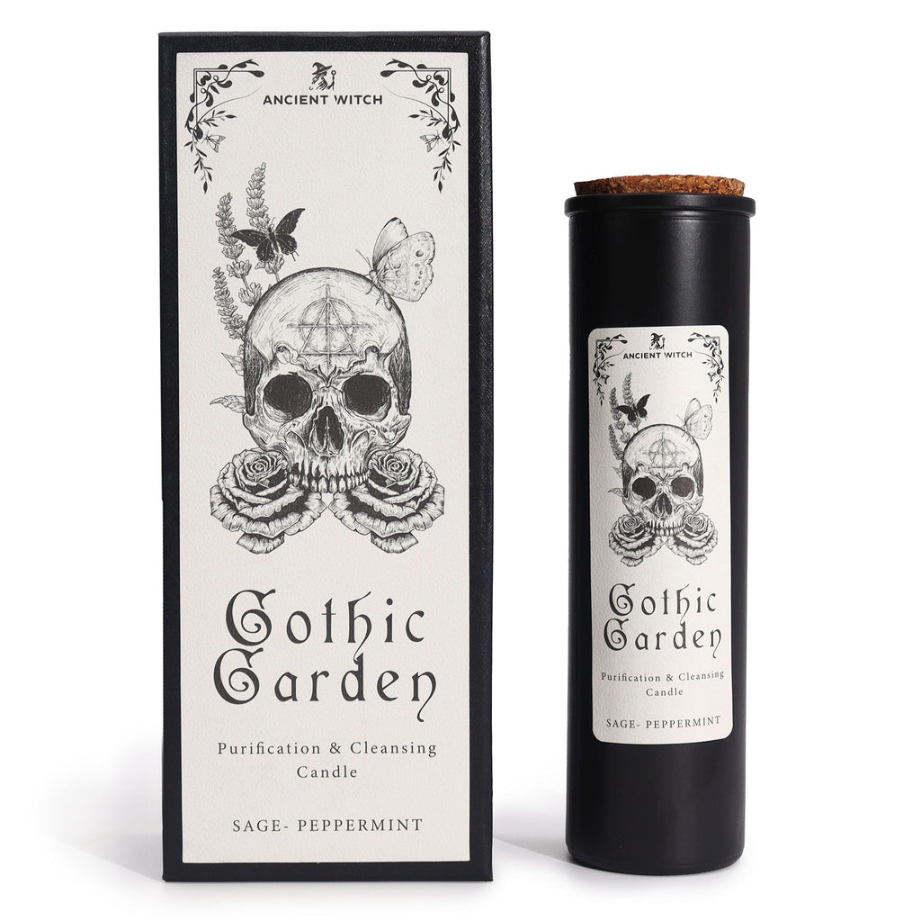 Sage & Peppermint - Ancient Witch Purification Candle - Gothic Garden