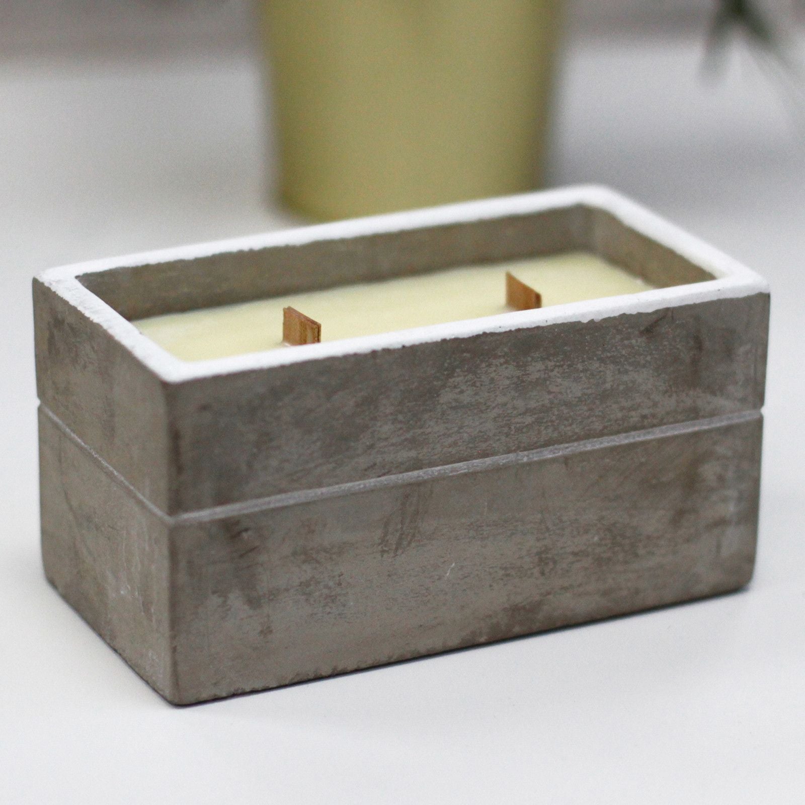 Large Concrete Soy Candle - Spiced South Sea Lime