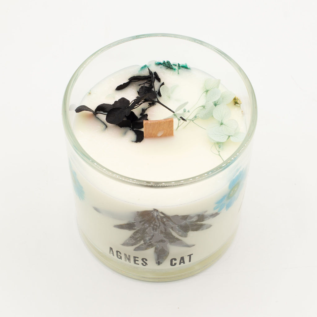 70h Agnes + Cat Botanical Soy Wax Candle - Seasalt & Moss