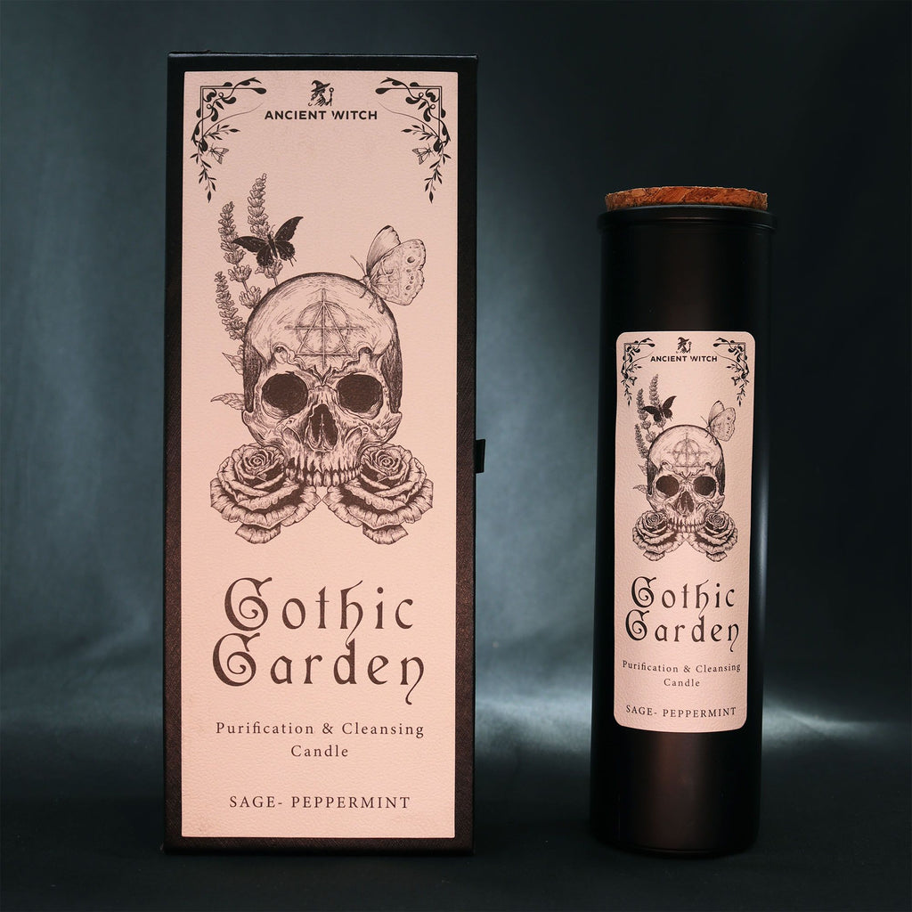 Sage & Peppermint - Ancient Witch Purification Candle - Gothic Garden