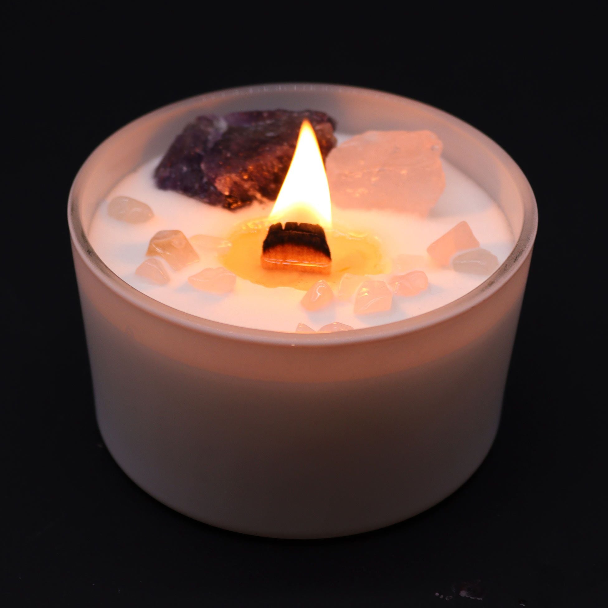 17h Chakra Crystal Candles - Third Eye Chakra