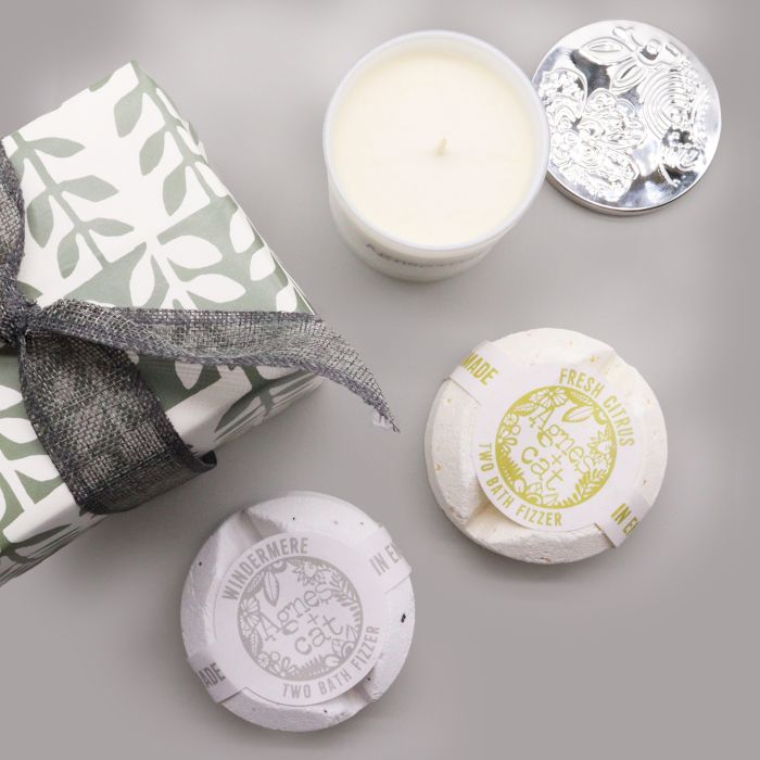 Gift Box - Velvet Moon (Candle) + Windermere & Citrus (Fizzes)