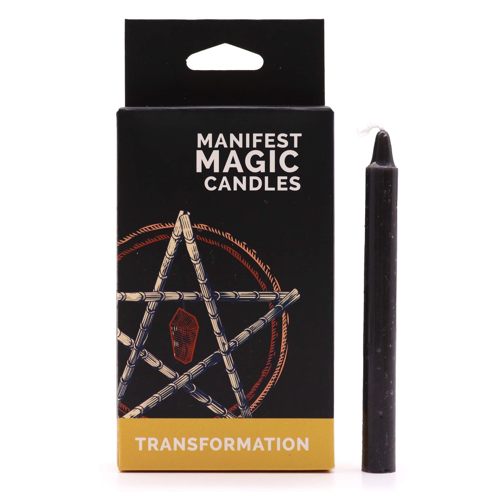 12 Manifest Magic Candles - Black - Transformation