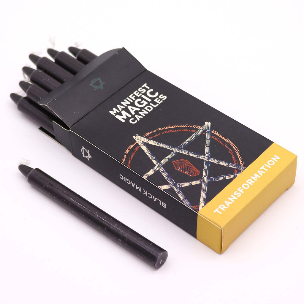 12 Manifest Magic Candles - Black - Transformation