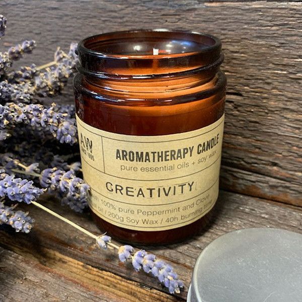 40h Aromatherapy Soy Candle 200g - Creativity