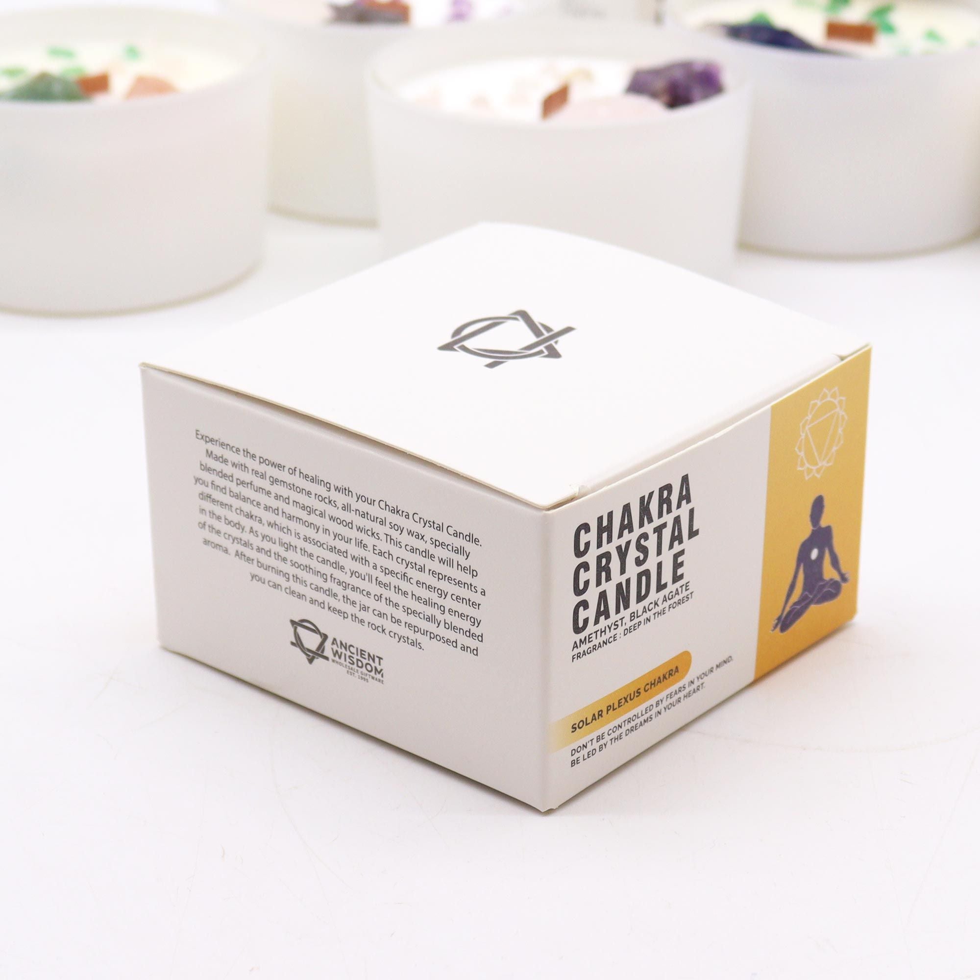 17h Chakra Crystal Candles - Solar Plexus Chakra