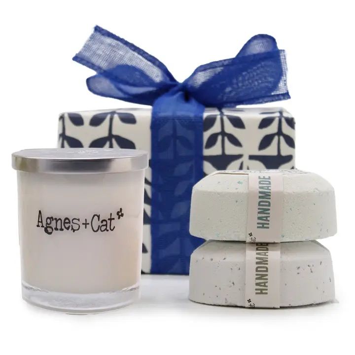 Gift Box - Parma Violet (Candle) + Seasalt and Moss & Dolly Blue (Fizzes)