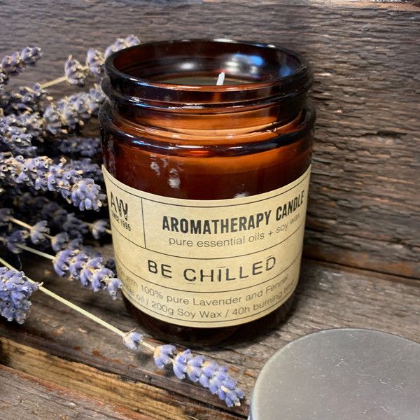40h Aromatherapy Soy Candle 200g - Be Chilled