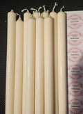 Homemade 10x 28cm soy candle sticks - alter church unscented