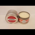 Homemade raspberry soy candle tin - 118g 20h